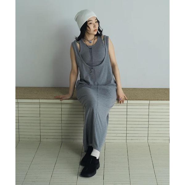 ワンピース layered sweat onepiece
