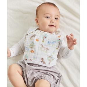 スタイ よだれかけ aden + anais スナップビブ/イヤーオブザホース・うま/3枚