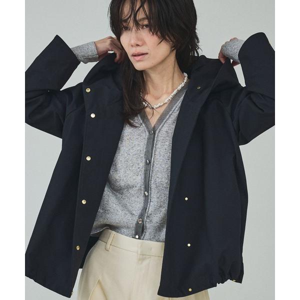 ブルゾン アウター 在庫あるのみ！「小顔効果抜群！大人のフードブルゾン」タスランストレッチフードブル...