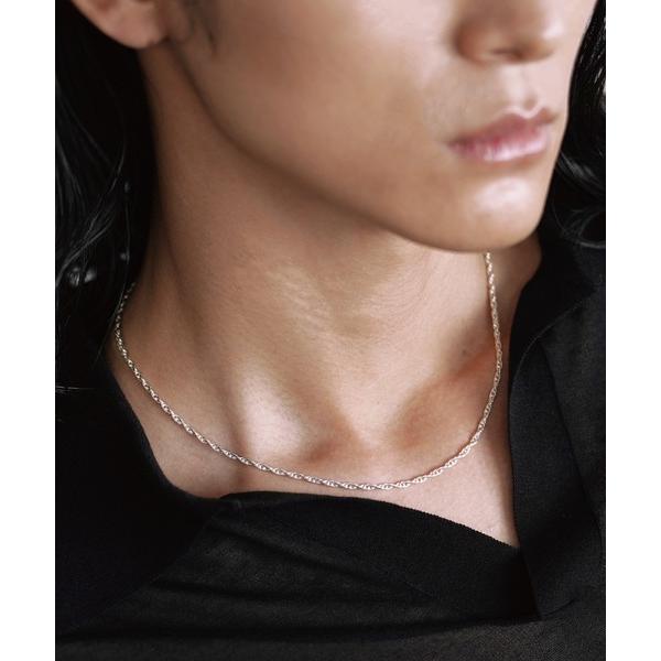 ネックレス Silver 925 CROSS-LINK CHAIN NECKLACE メンズ