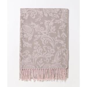 ストール マフラー ダマスク柄ジャガードストール レディース