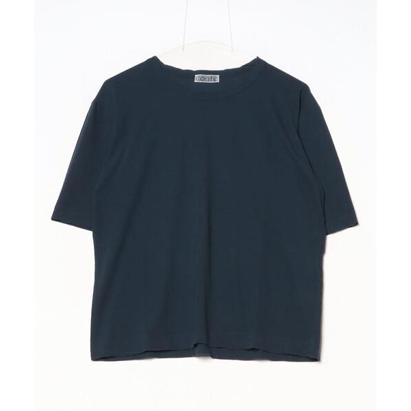 「conte」 半袖Tシャツ FREE ネイビー レディース