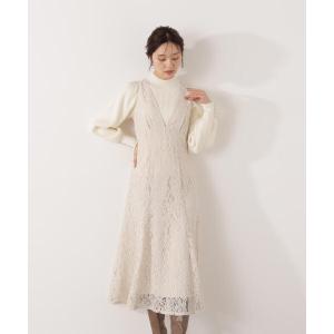 ワンピース Ｖネックレースジャンスカ / 1216140002