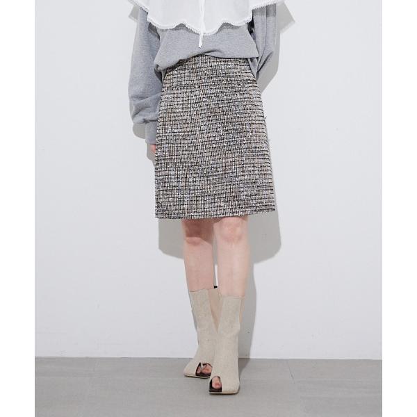 「LILY BROWN」 スカート 0 グレー レディース