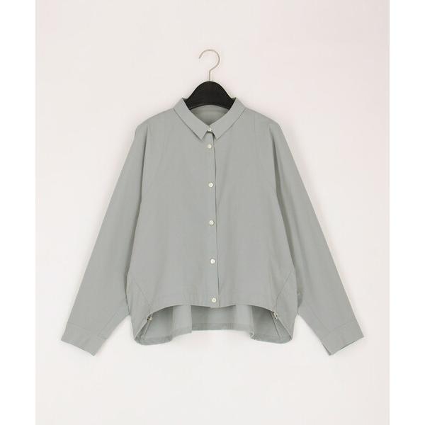 ブルゾン アウター 「 +サイズ 」 ストレッチタフタ シャツブルゾン レディース