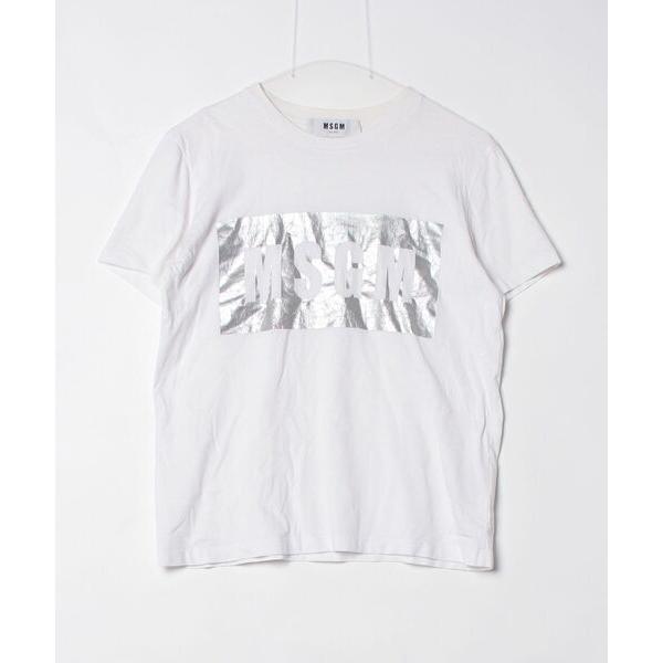 「MSGM」 半袖Tシャツ S ホワイト レディース