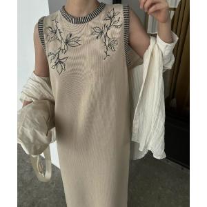 「WILLFULLY」 ニットワンピース FREE タン レディース