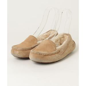 「UGG」 モカシンシューズ 22cm ベージュ レディース