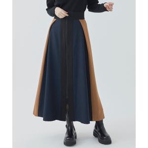 「A + TOKYO」 ロングスカート 2 ブラウン レディース