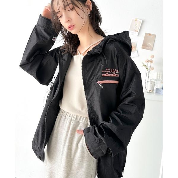 「Java」 ナイロンブルゾン LARGE ブラック レディース