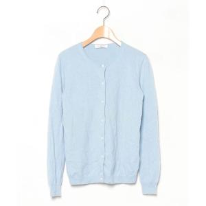 「OLD ENGLAND」 ニットカーディガン 36 ブルー レディース