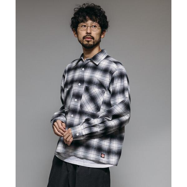 シャツ RED KAP/レッドキャップ 別注 フランネル クロップド ロングスリーブ ワークチェック...