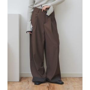 パンツ ロールアップタックパンツ レディース