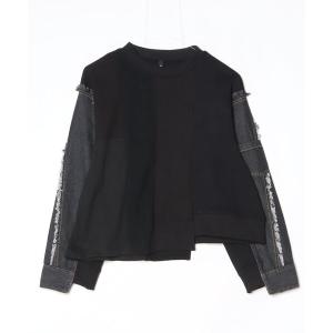 tシャツ AULA AILA（アウラ アイラ）別注DENIM COMBINATION PULLOVER レディース