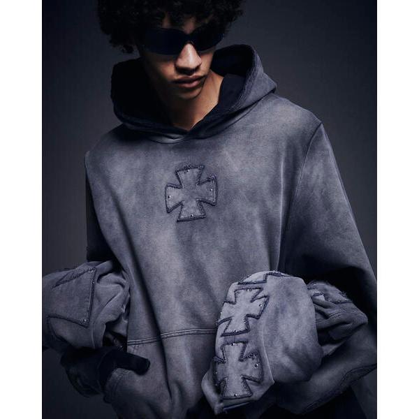 パーカー DankeSchon/ダンケシェーン/SPRAY PIGMENT SWEAT HOODIE...