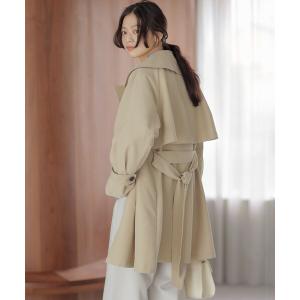 トレンチコート コート リラクシング トレンチコート レディース