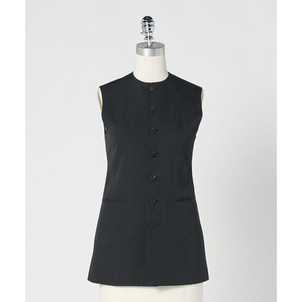 ベスト ジレ 「LOEFF」ギャバジン シャープ ベスト レディース