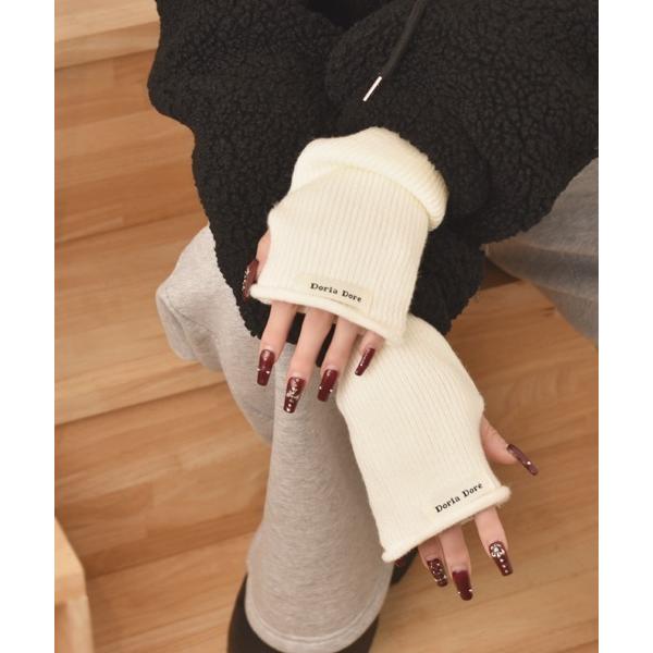 アームカバー 「float」「推し活/推しカラー/メンカラ」リブニット デザイン アームカバー/アー...