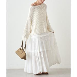 ワンピース サテンティアードキャミワンピース