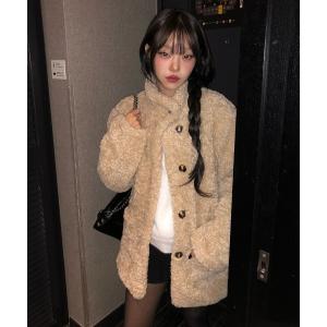 コート アウター ノーカラー ボアコート FD25W197「Fano Studios