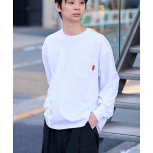 tシャツ 「別注」UNIVERSAL OVERALL/ユニバーサルオーバーオール　スタンダードポケット無地ロンＴ メンズ レディース