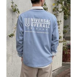 tシャツ 「別注」UNIVERSAL OVERALL/ユニバーサルオーバーオール　サイドスリットルーズシルエットビッグロゴロンT メンズ レディース
