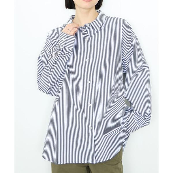 ブラウス シャツ レギュラーカラーオーバーサイズシャツ レディース