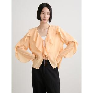 ミースロエ MIESROHE 24AW ウェーブスリーブRIBニット クロップド 長袖