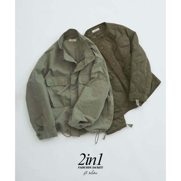 ミリタリージャケット モッズコート 3WAYフェード BDU ジャケット / ライナー付き