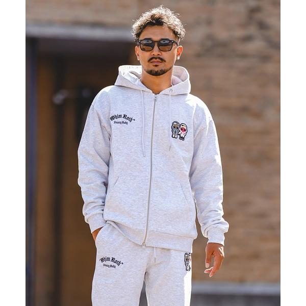 パーカー W/Rスナジー＆OE ロングジップパーカー メンズ