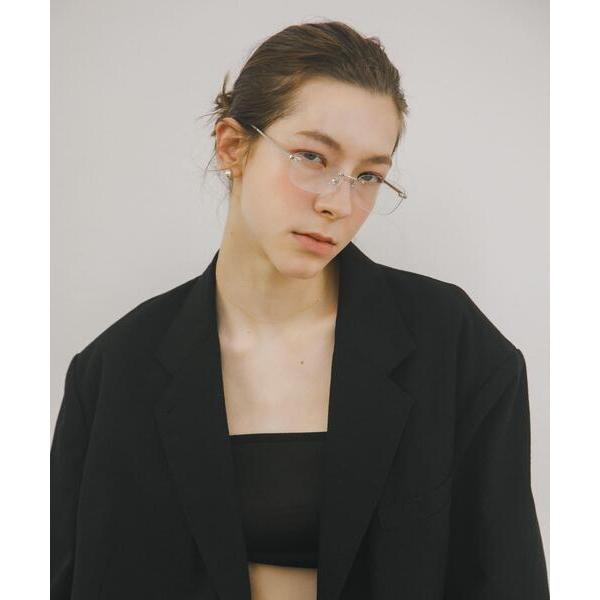 伊達メガネ メガネ 眼鏡 decor「デコール」　Eyewear Rimless レディース