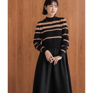 ニット セーター 布帛ドッキングニットＯＰ レディースの商品画像