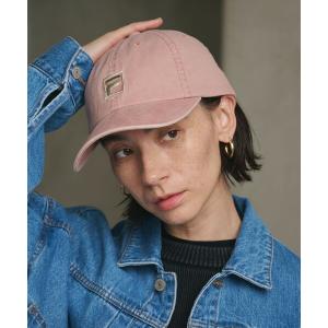 キャップ 帽子 「別注」「FILA」コットン ウォッシュ ロゴ キャップ レディース