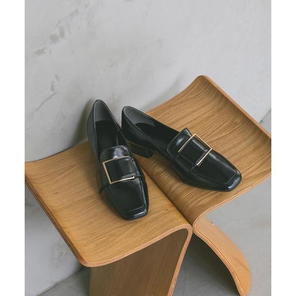 ローファー 「36サイズ展開」バックルヒールローファー レディース