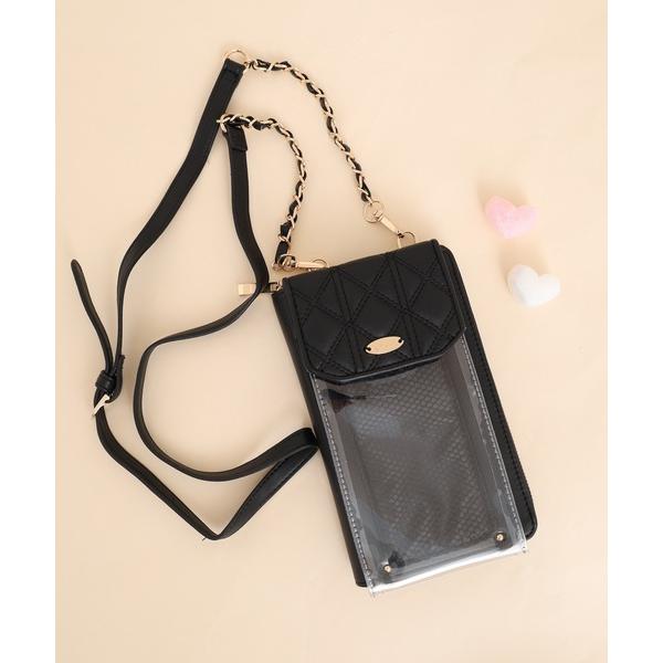 スマホショルダー ショルダーバッグ バッグ Mineed by Osel フェイクレザーウォレットシ...