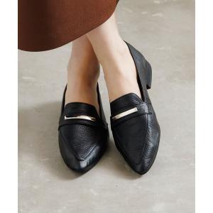 ローファー 卒業式 「HIMIKO」メタルバーポインテッドローファー/661101 レディース