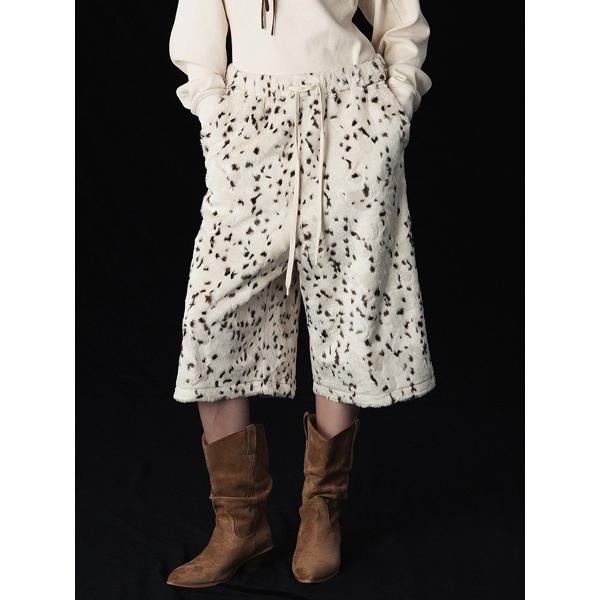 パンツ ANIMAL HALF PANTS レディース