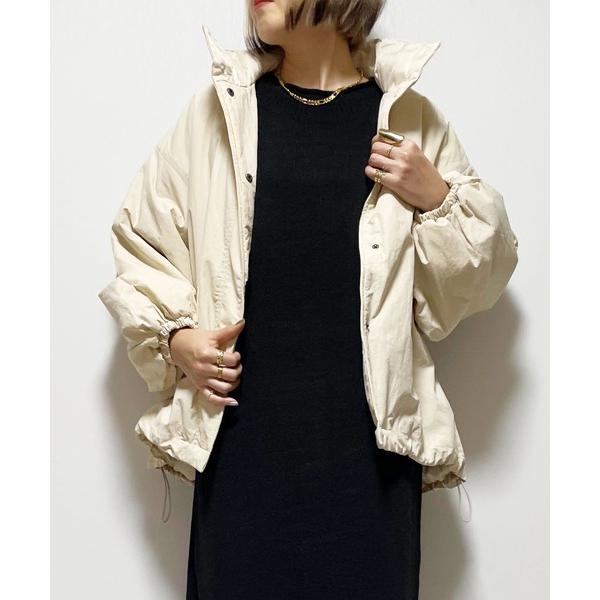 ブルゾン アウター ハイネック中綿ブルゾン レディース