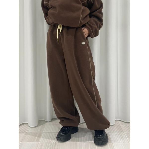 パンツ DISCUS FLEECE WIDE PANTS レディース