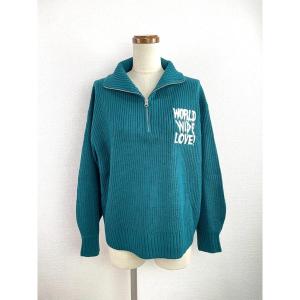 ニット セーター WWL! ハーフジップニット レディース
