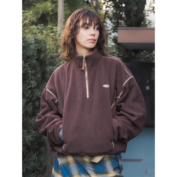 DISCUS FLEECE  HALF ZIP PULLOVER レディース