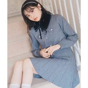 セットアップ 「11/21(fri)10時発売」ファーティペット付きニットSETUP レディース