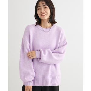 ニット セーター fuwaっと袖パフニットプルオーバー レディース