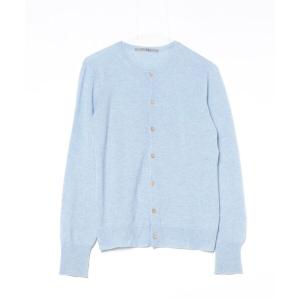 「45R」 ニットカーディガン 3 ブルー レディース