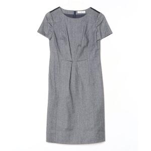 「OLD ENGLAND」 半袖ワンピース 34 ネイビー レディース