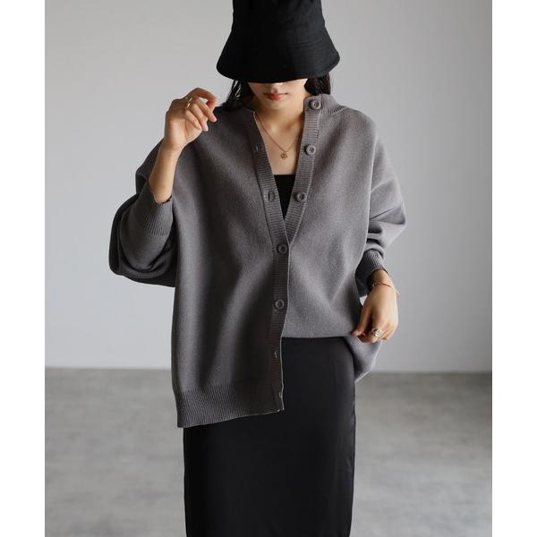 「Bonjour Sagan」 カーディガン FREE ダークグレー レディース