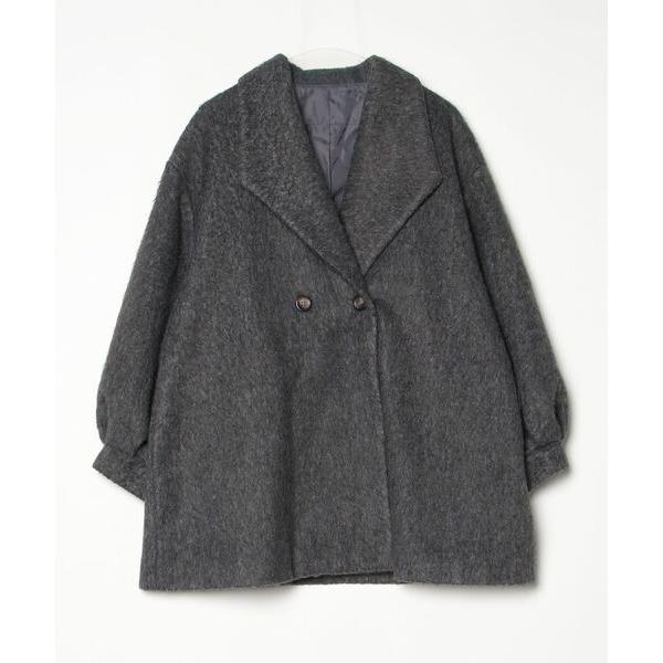 「Bonjour Sagan」 コート FREE チャコールグレー レディース