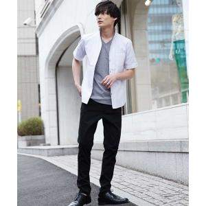 「MK MICHEL KLEIN HOMME 」 半袖シャツ 44 ホワイト メンズ
