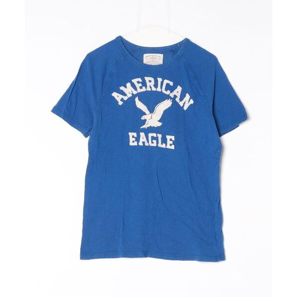 「American Eagle」 半袖Tシャツ S ブルー メンズ