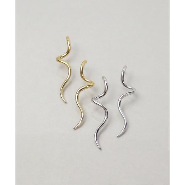 ピアス 金属アレルギー対応「ieLS」ステンレス　ウェーブピアス レディース